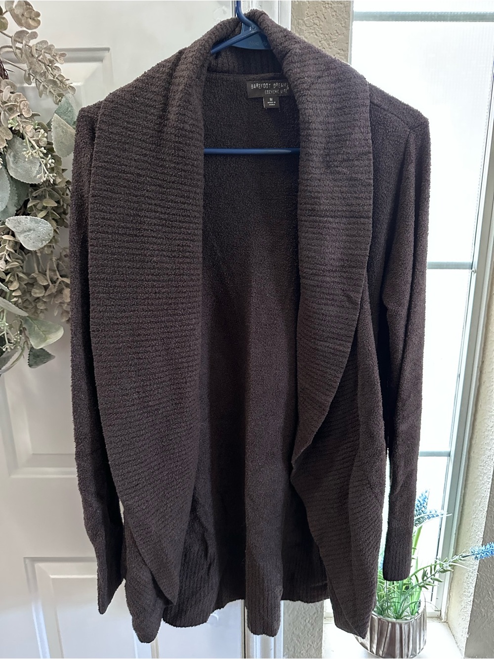 Barefoot Dreams Cozy Chic Lite Heathered Gray Cardigan